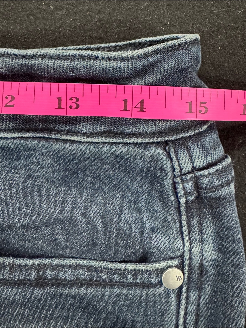 Judy Blue Dark Blue High-Rise Button-Fly Wide Leg Jeans - Picture 12 of 14